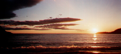 Sunset over Old Woman Bay